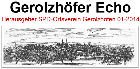 Faktencheck SPD-Faltblatt „Gerolzhöfer Echo 01-2014“