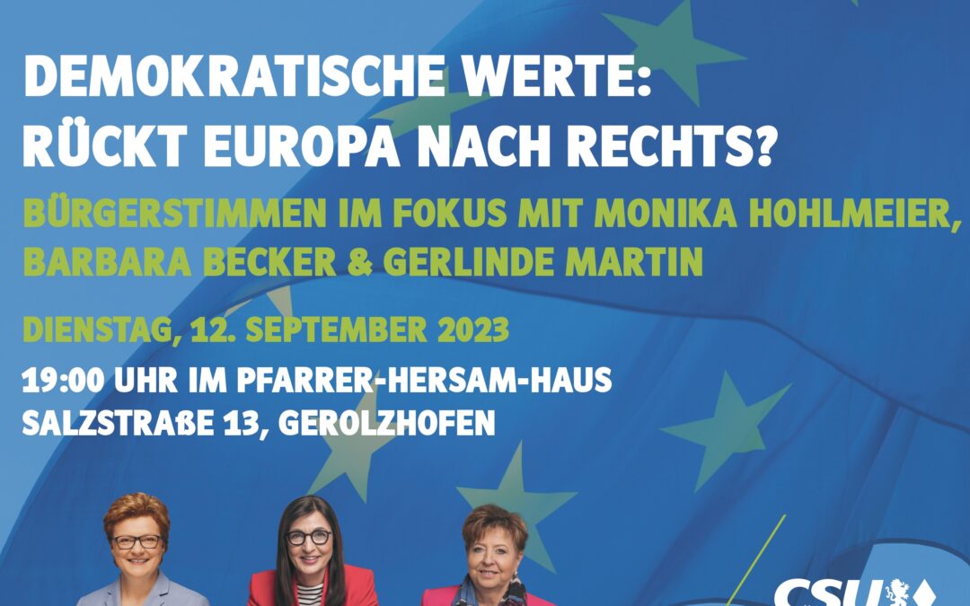 Veranstaltung: Demokratische Werte – Ruckt Europa nach rechts?